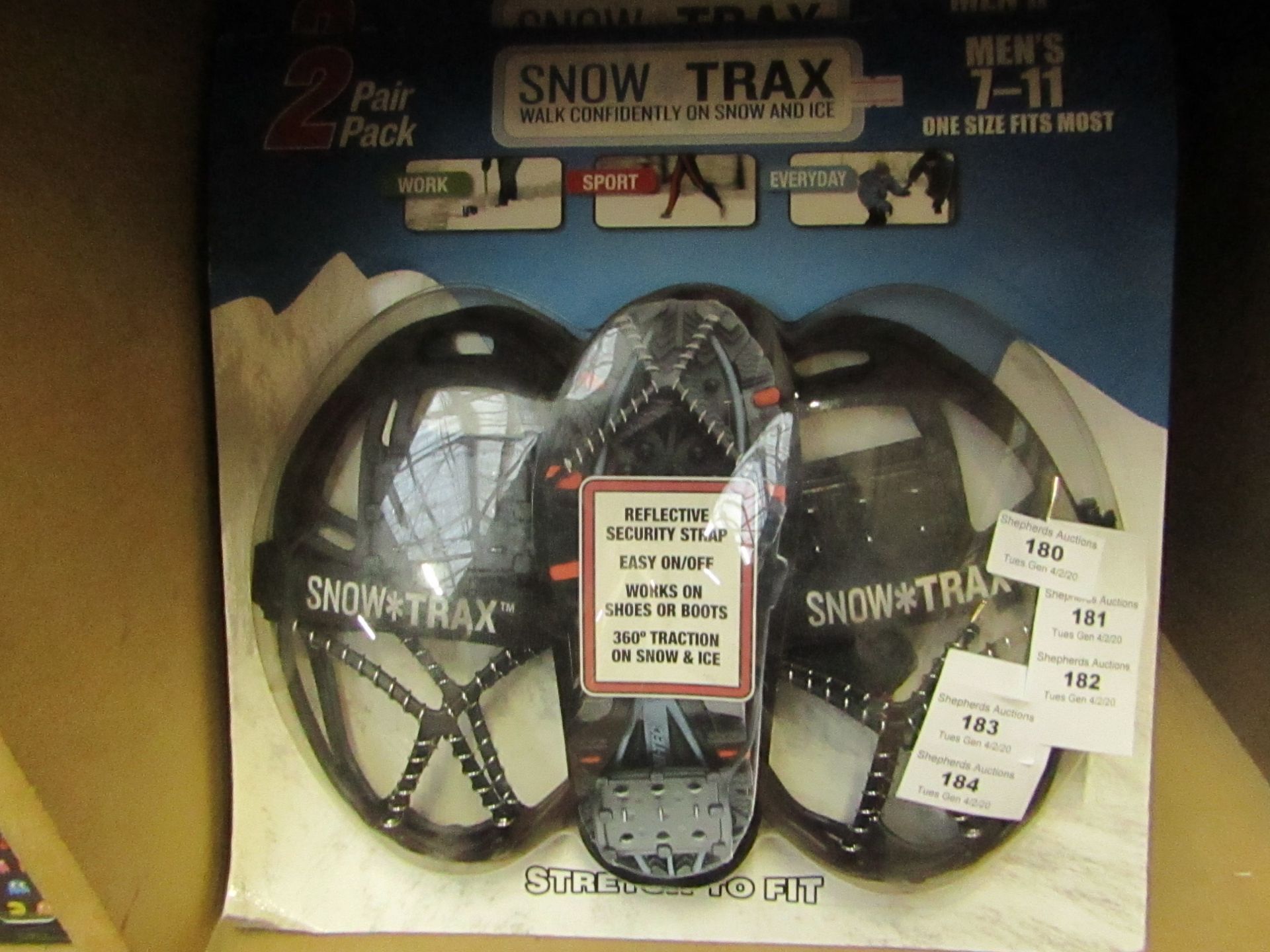 Snow Trax - Men's size 7-11 - All New and Packaged.