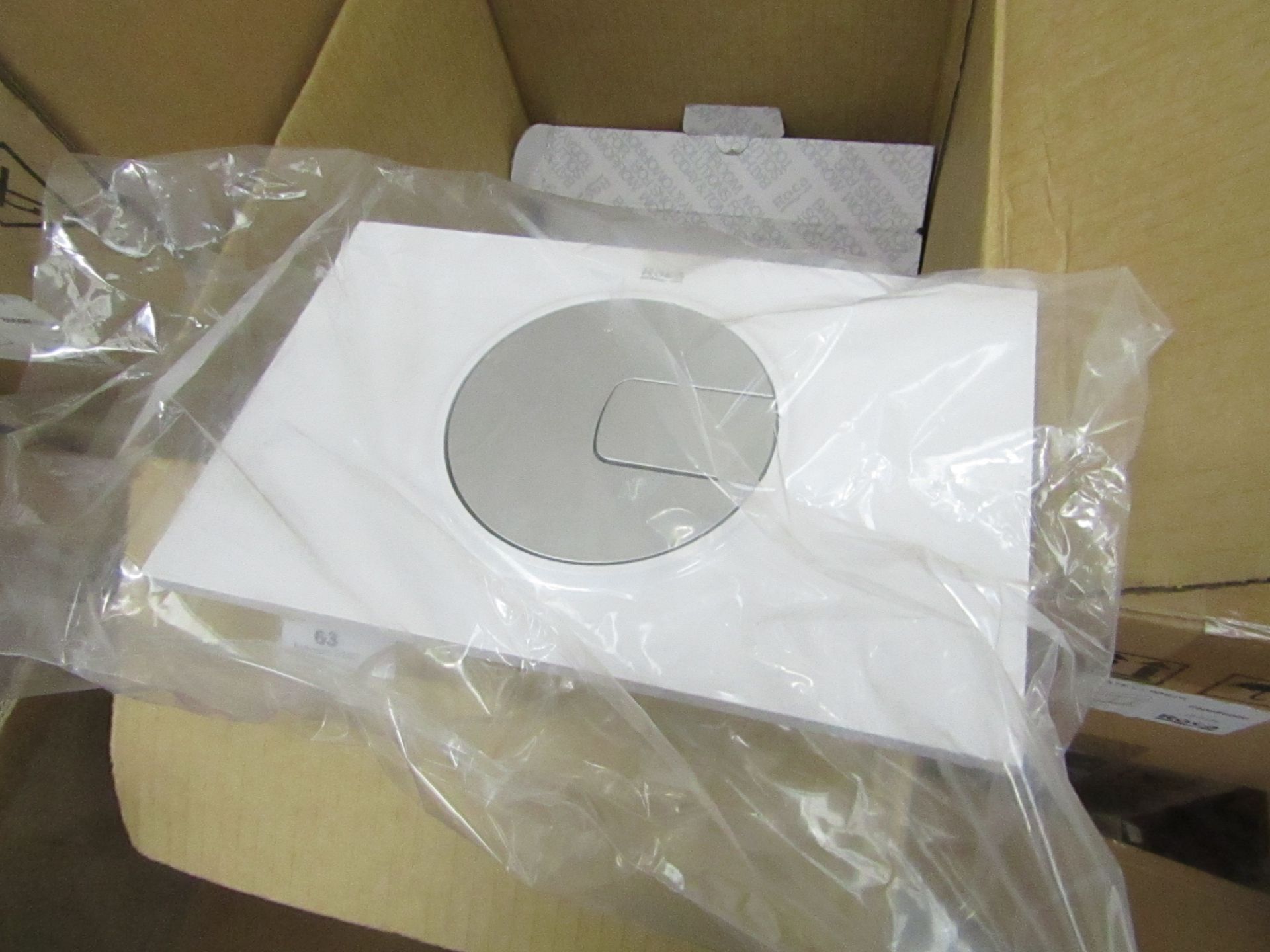 Roca PL6 grey lacquered Dual Flush plate, new and boxed.