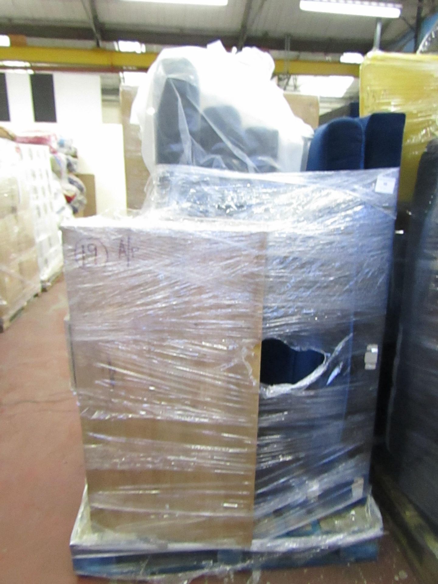 | 1x | PALLET OF SWOON B.E.R AND AWAITING PARTS FURNITURE ITEMS WHICH COULD INCLUDE ANYTHING FROM