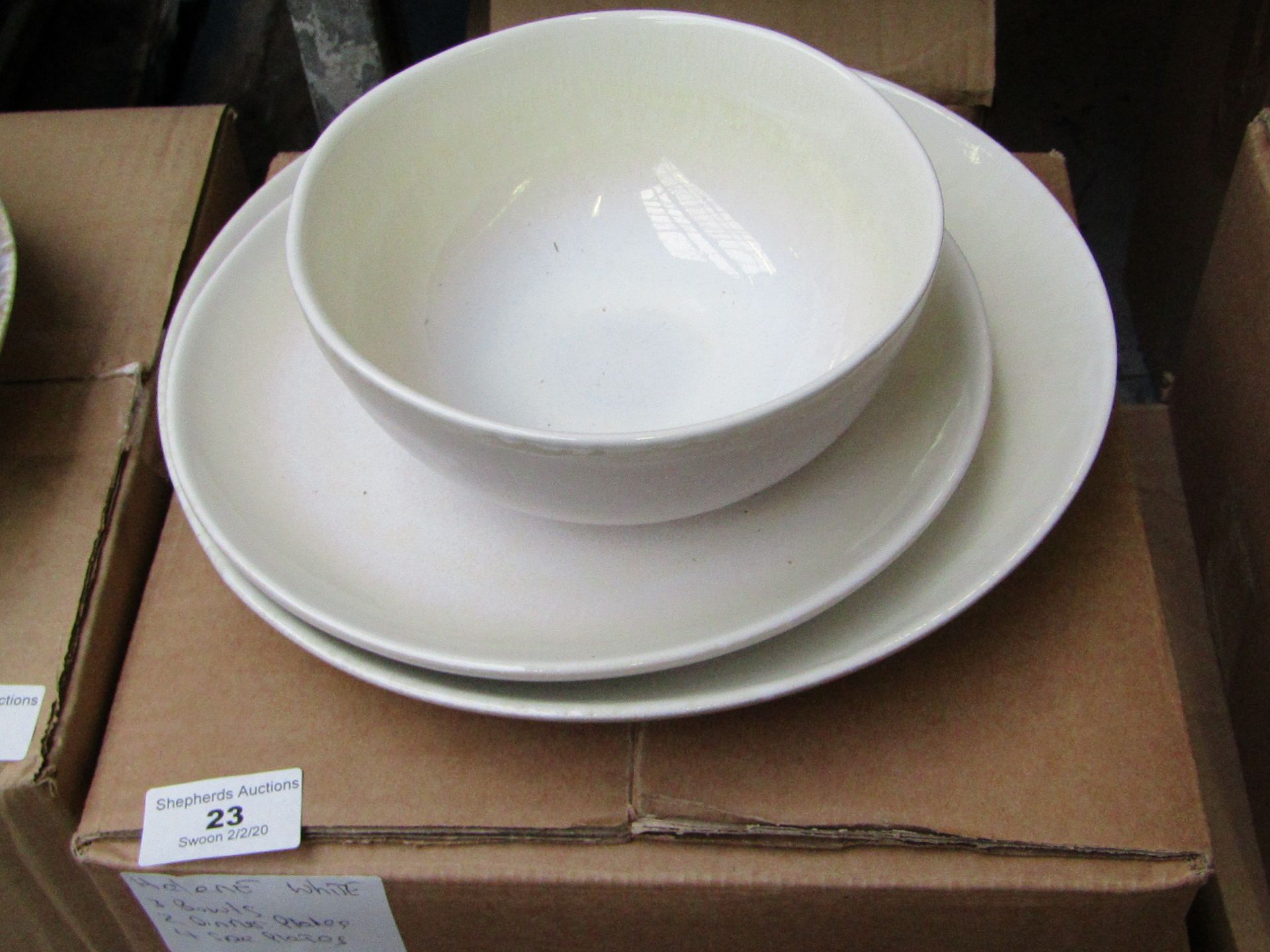 | 1 x | SWOON HELENA 12PC DINNER SET WHITE | BOXED | SKU - | RRP £ 120 |