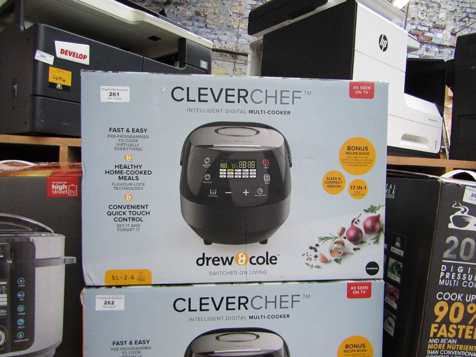 | 1x | DREW & COLE CLEVERCHEF | PAT TESTED AND BOXED | NO ONLINE RE-SALE | SKU C5060541511682 |