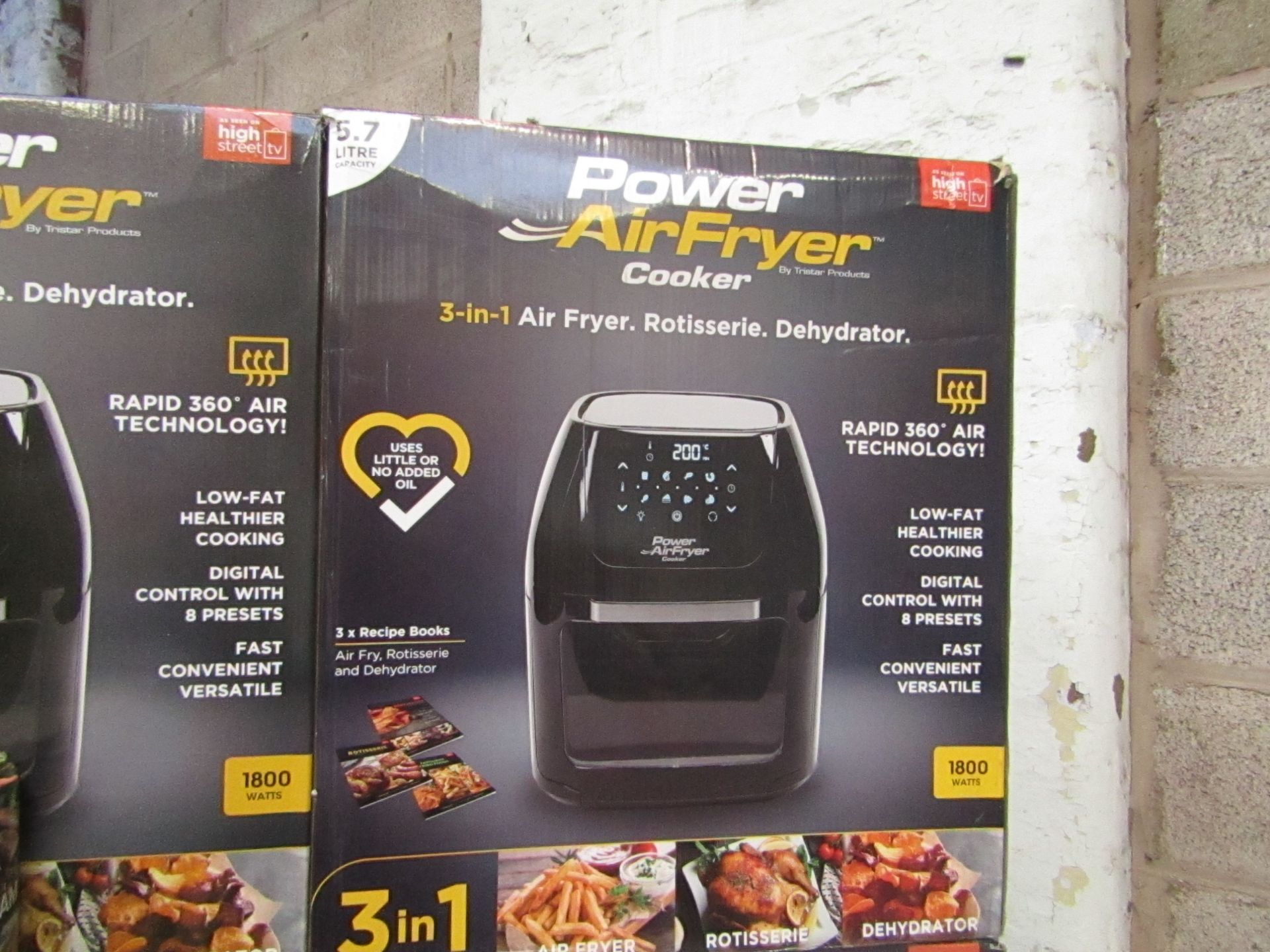 | 1x | POWER AIR FRYER COOKER 5.7L | UNCHECKED AND BOXED | NO ONLINE RE-SALE | SKU