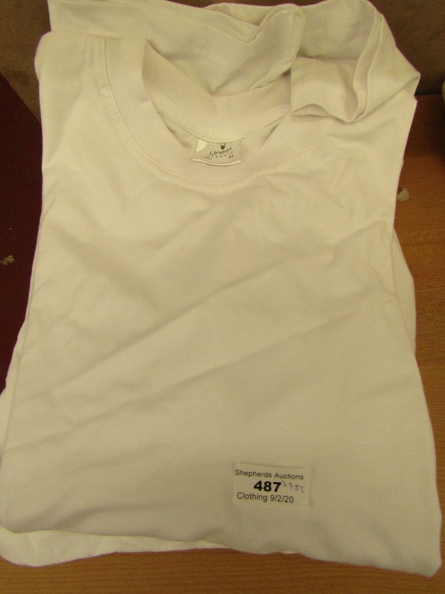 3 x Uneek Mens White T Shirts size XL  new