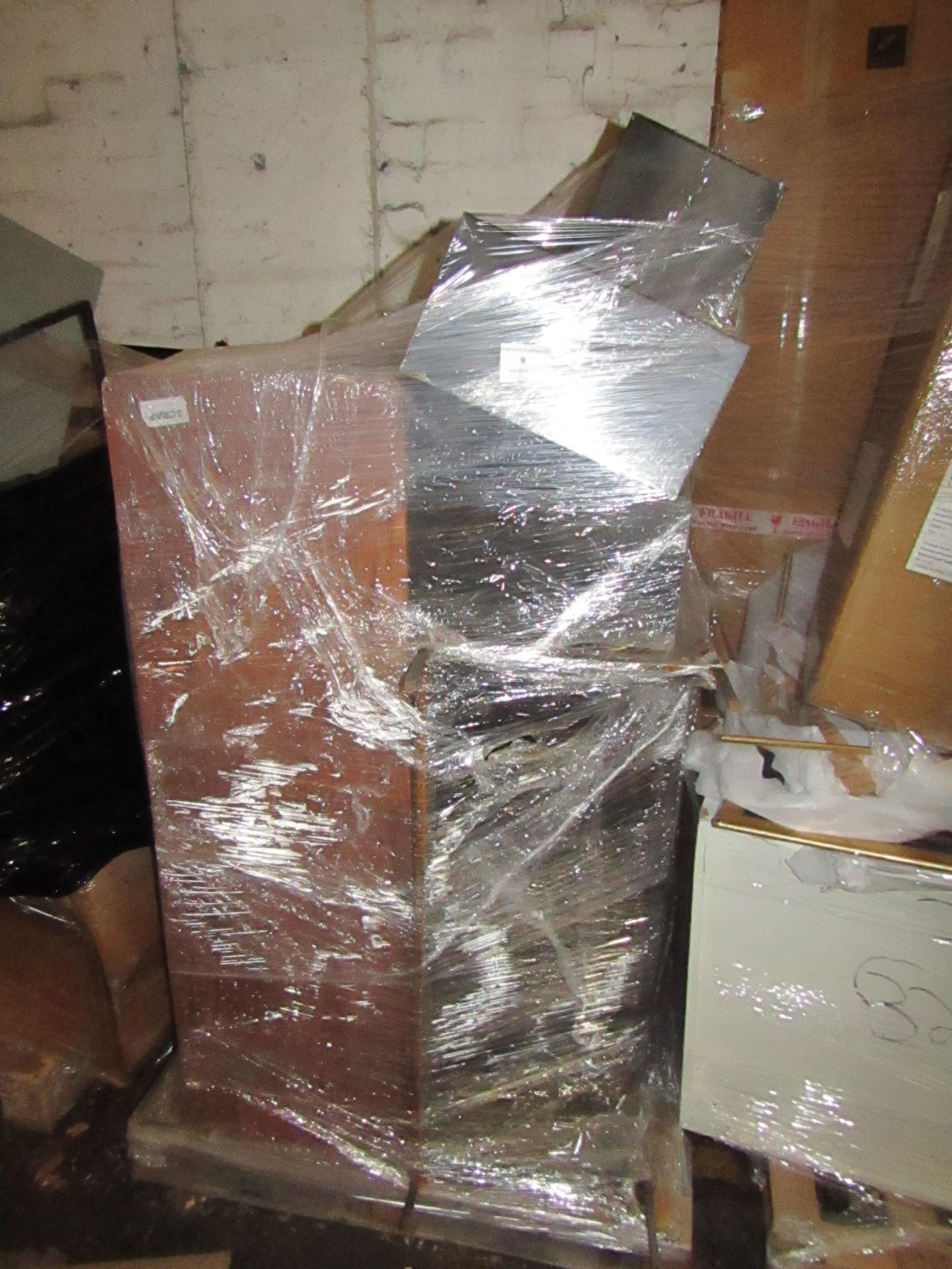 | 1x | PALLET OF SWOON B.E.R AND AWAITING PARTS FURNITURE ITEMS WHICH COULD INCLUDE ANYTHING FROM