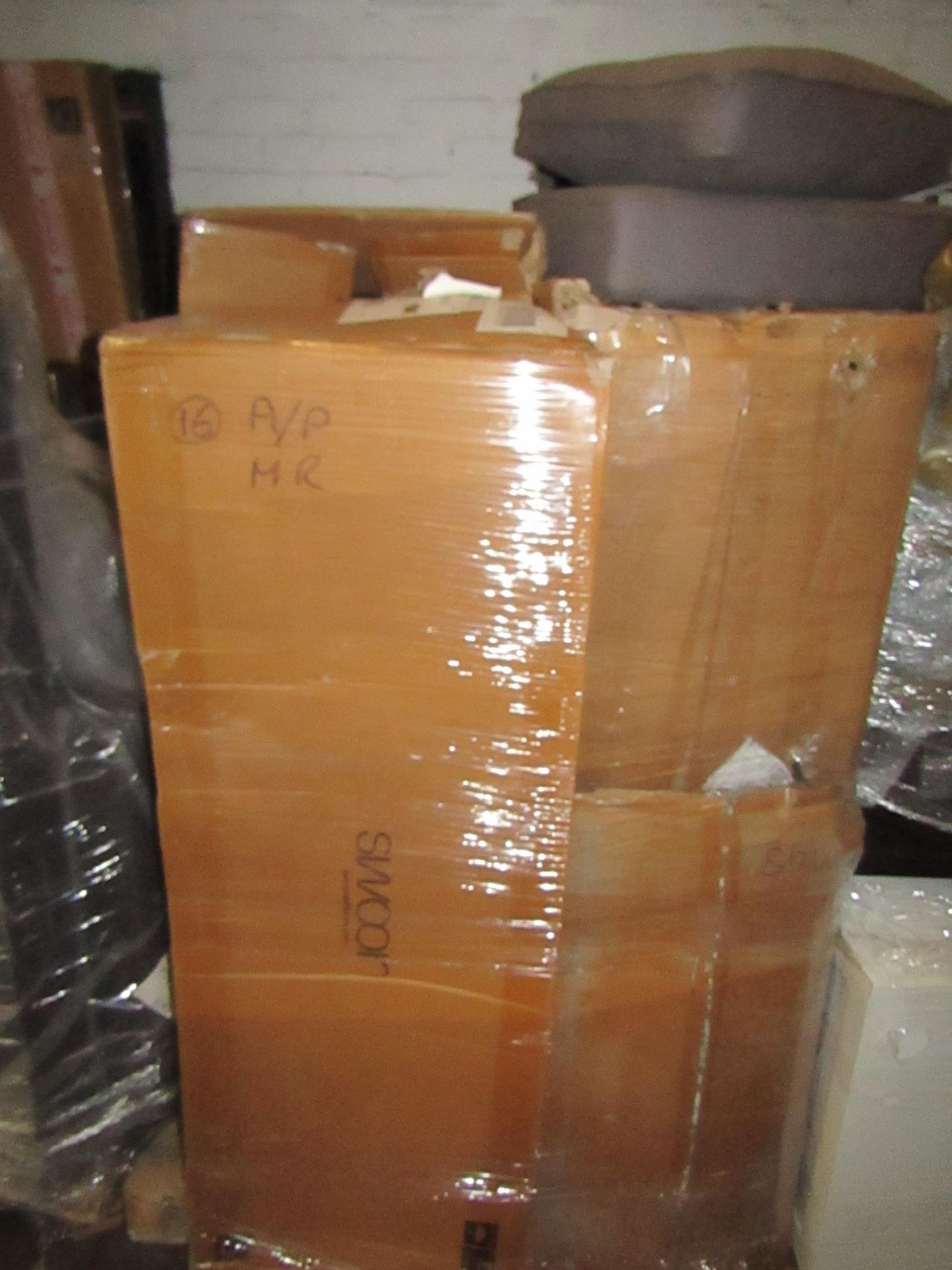 | 1x | PALLET OF SWOON B.E.R AND AWAITING PARTS FURNITURE ITEMS WHICH COULD INCLUDE ANYTHING FROM