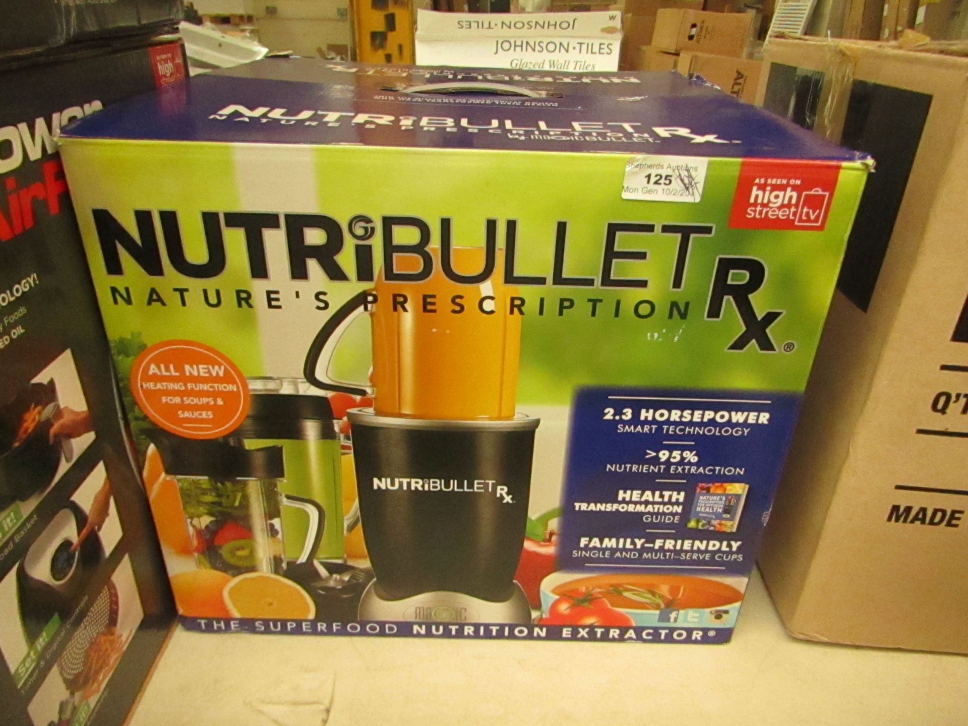 | 1X | NUTRIBULLET RX | UNCHECKED AND BOXED | NO ONLINE RE-SALE | SKU C5060191461238 | RRP £129:99 |