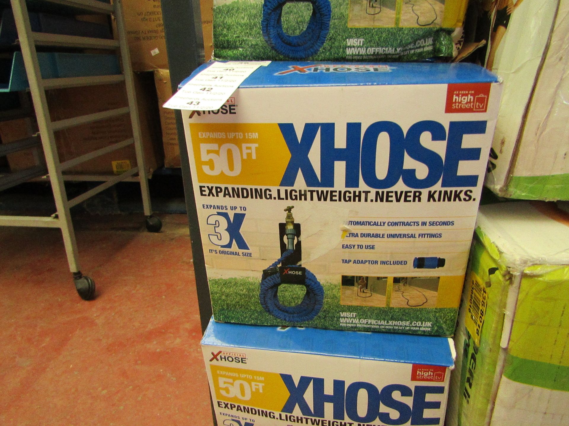 | 1x | XHOSE 50FT | UNCHECKED AND BOXED | NO ONLINE RE-SALE | SKU C5060191461078 | RRP £29:99 |