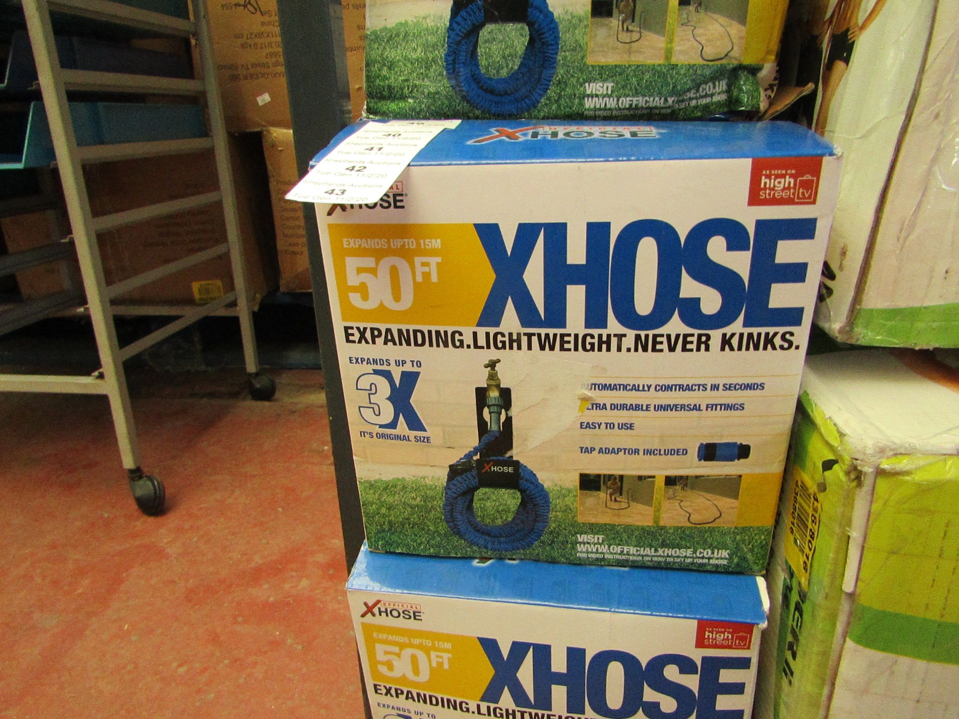 | 1x | XHOSE 50FT | UNCHECKED AND BOXED | NO ONLINE RE-SALE | SKU C5060191461078 | RRP £29:99 |