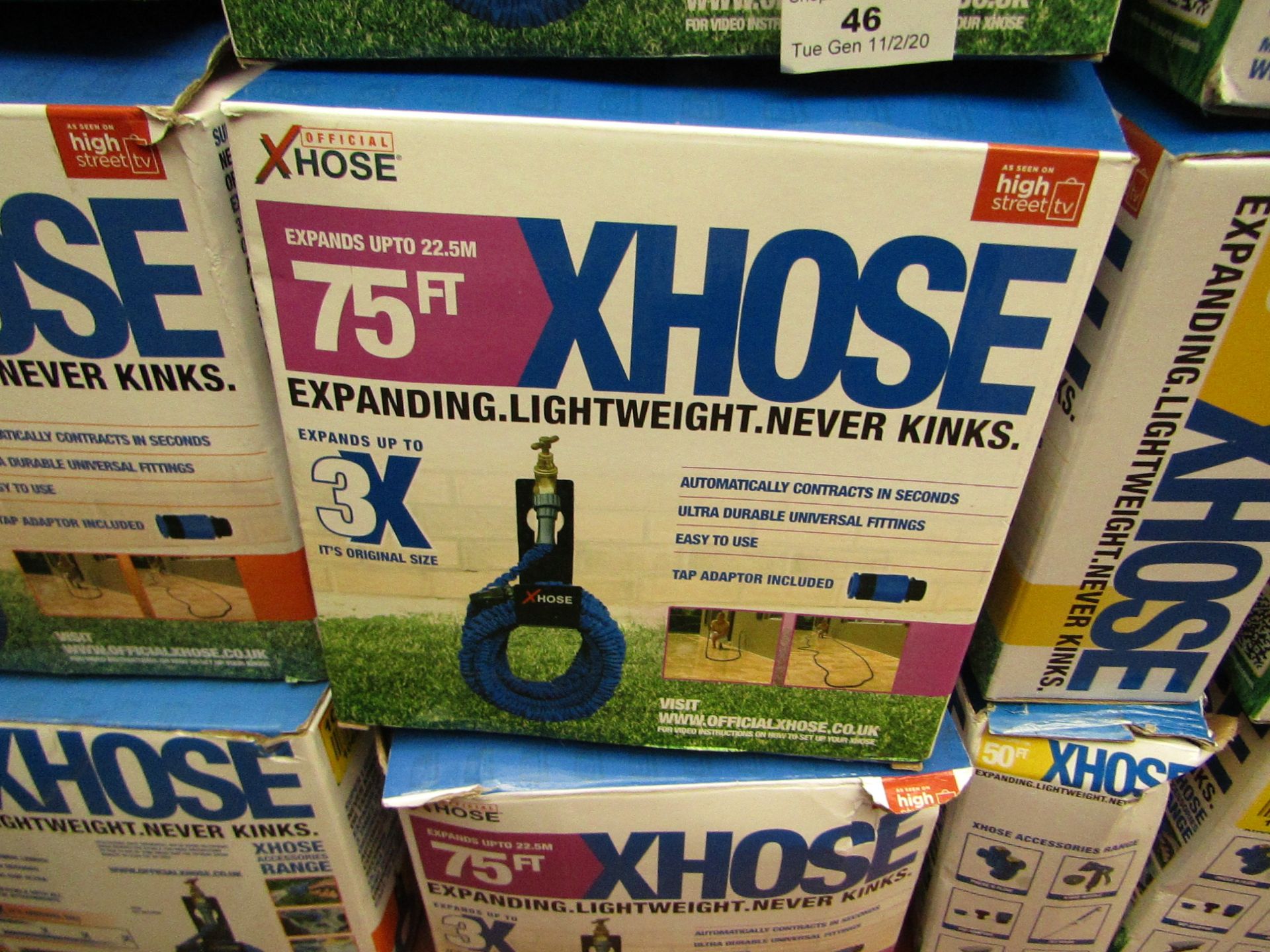 | 1x | XHOSE 75FT | UNCHECKED & BOXED | NO ONLINE RE-SALE | SKU C5060191461085 | RRP £49.99 |