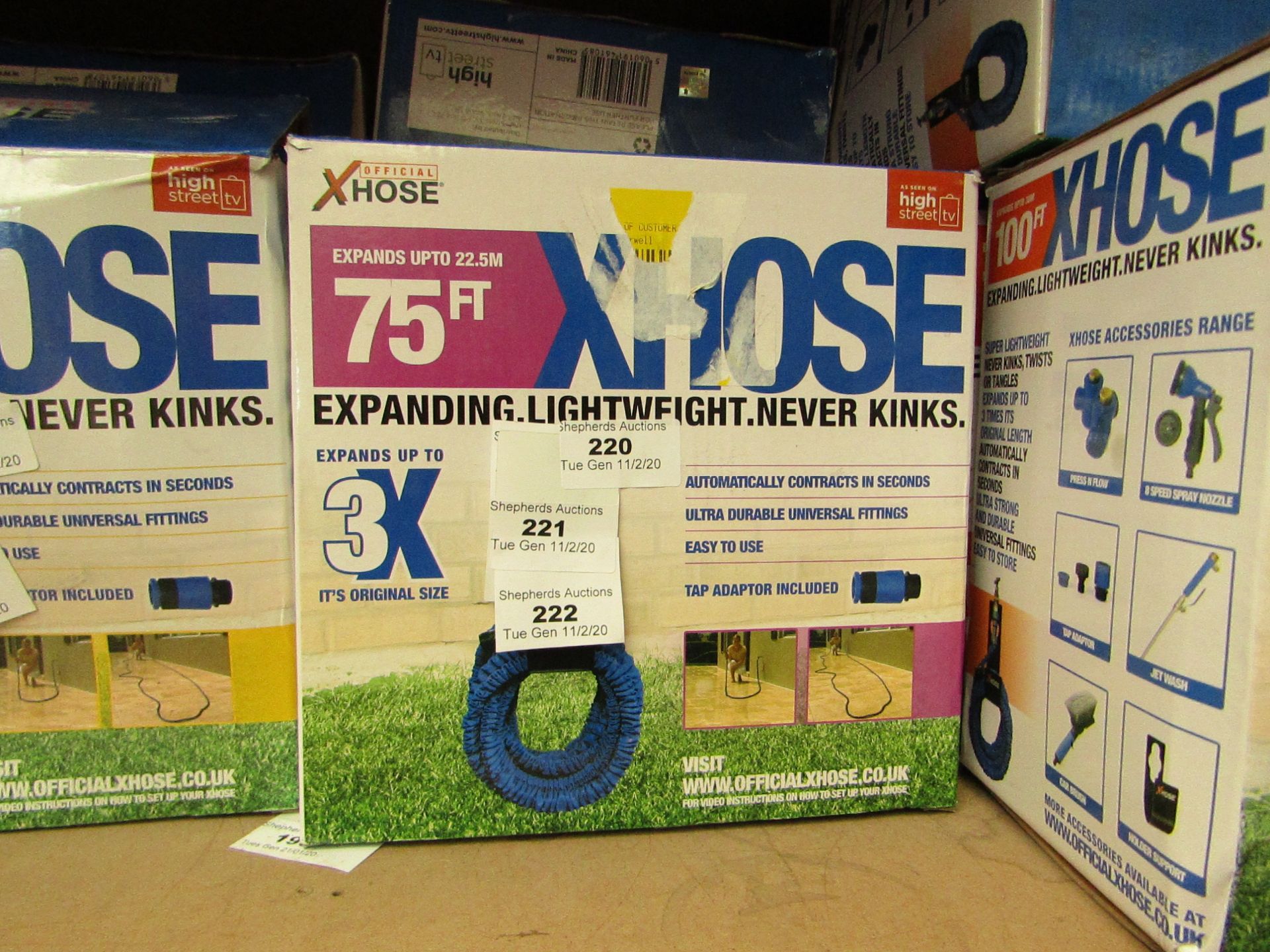 | 1x | XHOSE 75FT | UNCHECKED & BOXED | NO ONLINE RE-SALE | SKU C5060191461085 | RRP £49.99 |
