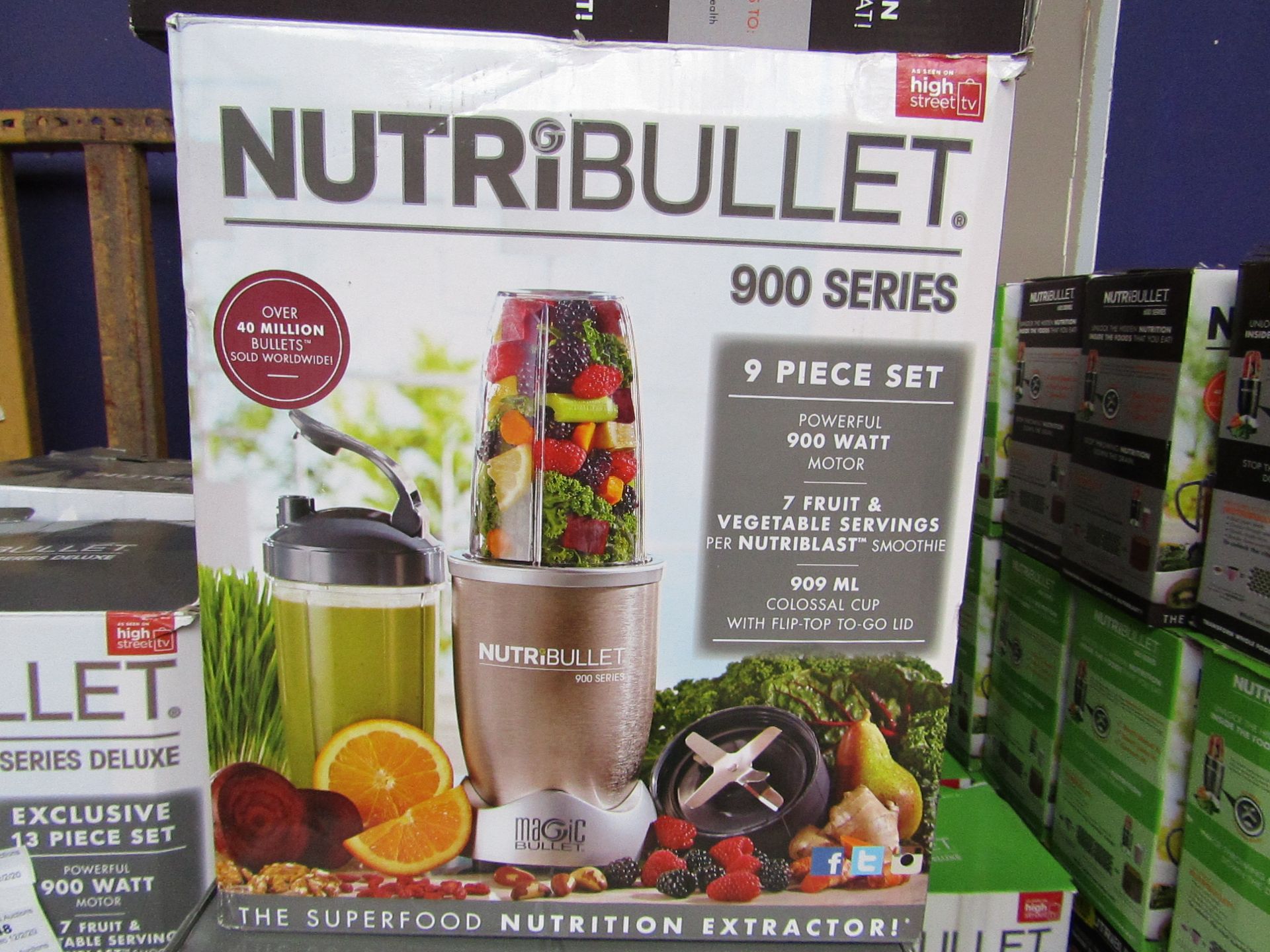 | 1x | NUTRIBULLET 900 SERIES | UNCHECKED AND BOXED | NO ONLINE RE-SALE | SKU C5060191467353 |