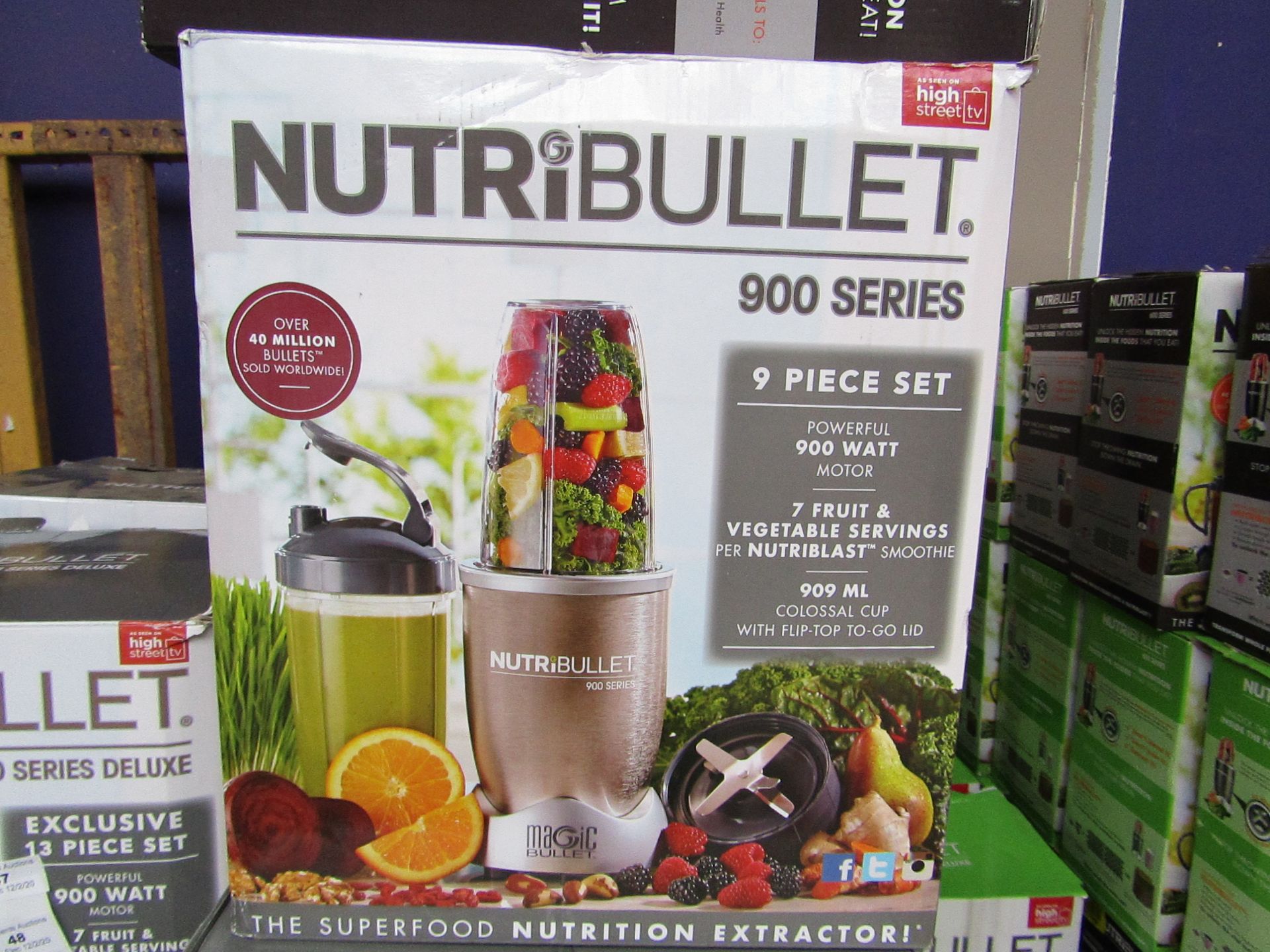 | 1x | NUTRIBULLET 900 SERIES | UNCHECKED AND BOXED | NO ONLINE RE-SALE | SKU C5060191467353 |