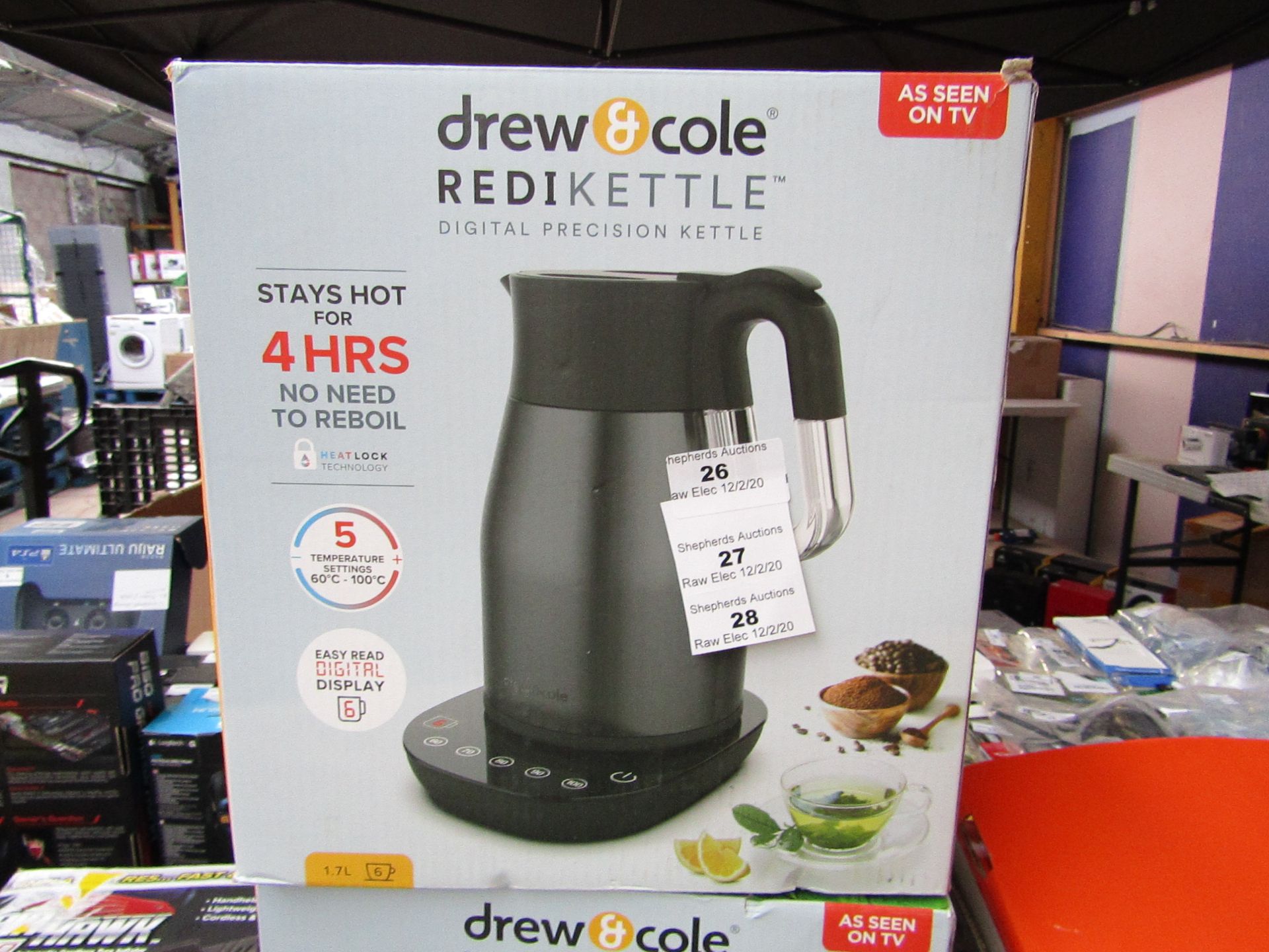 | 1x | DREW & COLE REDI KETTLE 1.7L | UNCHECKED AND BOXED | NO ONLINE RE-SALE | SKU C5060541513570 |