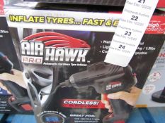 | 1x | AIR HAWK PRO CORDLESS COMPRESSOR | UNCHECKED AND BOXED | NO ONLINE RE-SALE | SKU