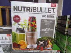 | 1x | NUTRIBULLET 900 SERIES | UNCHECKED AND BOXED | NO ONLINE RE-SALE | SKU C5060191467353 |