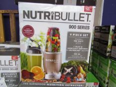 | 1x | NUTRIBULLET 900 SERIES | UNCHECKED AND BOXED | NO ONLINE RE-SALE | SKU C5060191467353 |