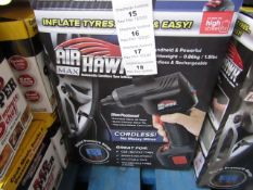 | 1x | AIR HAWK MAX CORDLESS COMPRESSOR | UNCHECKED AND BOXED | NO ONLINE RE-SALE | SKU