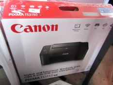 Canon Pixma TS3150 printer, untested and boxed.