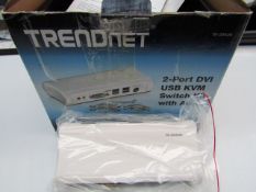 Trendnet 2 port USB switch kit, untested and boxed.