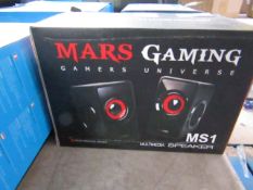 Mars Gaming mutlimedia speaker, untested and boxed.