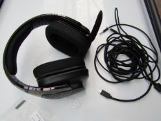 Logitech over-ear gaming headphones, untested.