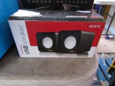 Audio Core USB speaker, untested and boxed.