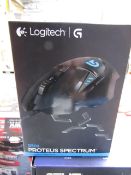 Logitech G502 Proteus Spectrum gaming mouse, untested and boxed. RRP £104.00