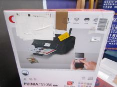 Canon Pixma TS5050 printer, untested and boxed.