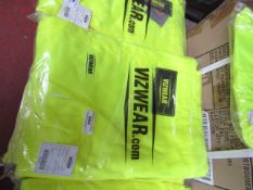 Vizwear hi vis cargo trousers, size 2XL, new and packaged.