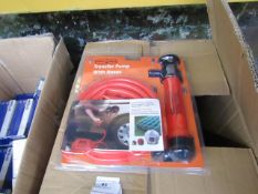 Stag Tools Transfer Pump with hoses set, new and packaged.