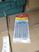 5x Packs of 16 Fischer frame fixings, 8 x 100, new and packaged.