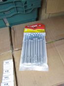 5x Packs of 16 Fischer frame fixings, 8 x 100, new and packaged.