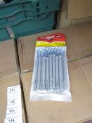 5x Packs of 16 Fischer frame fixings, 8 x 100, new and packaged.