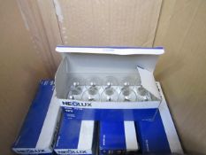 4x Packs of 10 Neolux 12v 21w vehicle bulbs, all new and boxed.
