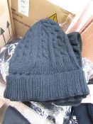 12x Accessories beanie hats, all new. Each RRP £9.99 totalling this lot at £119.88