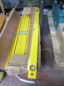 80cm Ruler with spirit level, new and factory sealed.