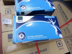 10x Boxes of 200 Nitrile Examination Gloves (2000 gloves in total), new size small