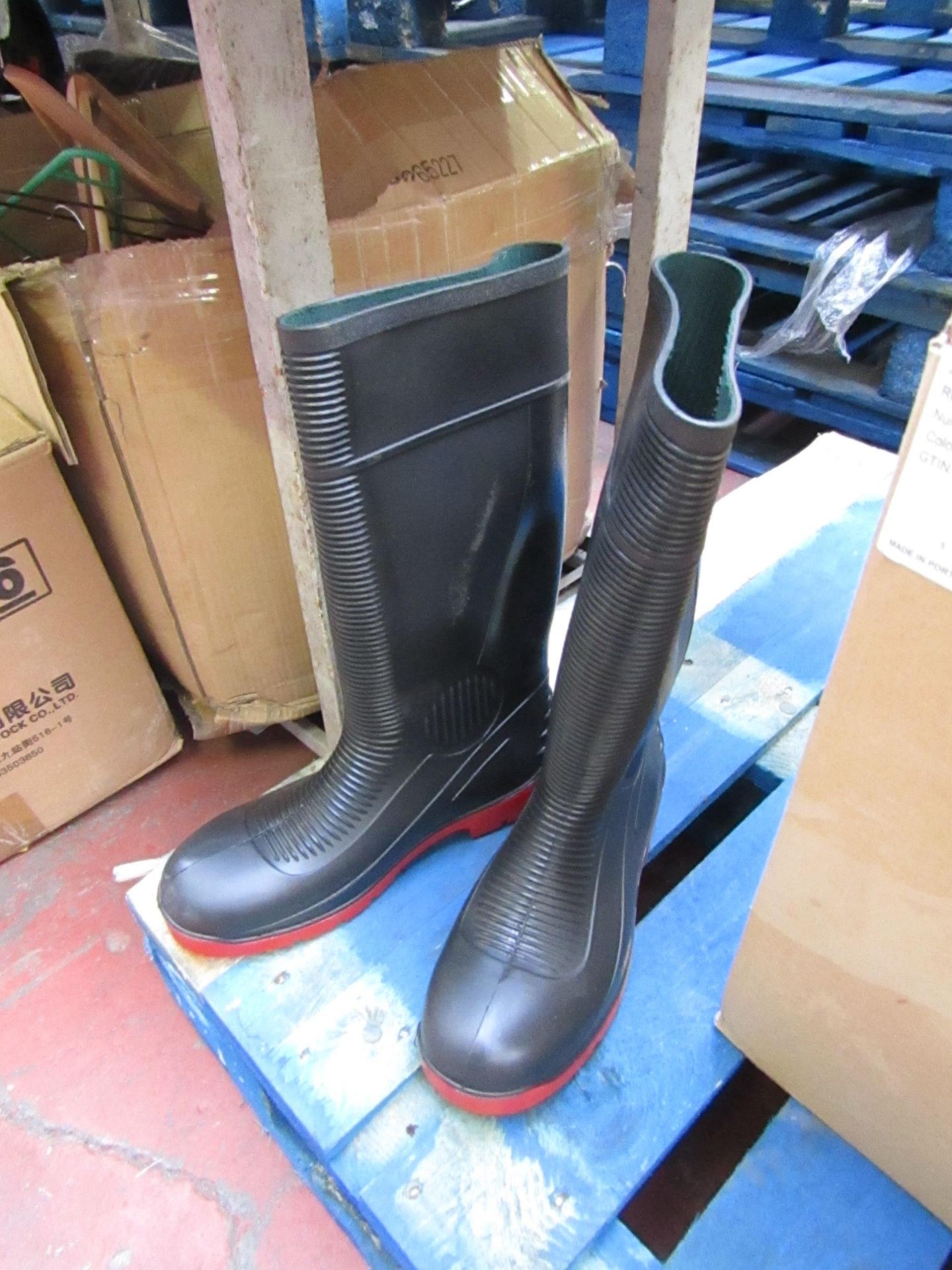 Centex S55 Comnpactor Steel Toe Cap Wellies size 8, new