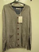 Xact Mens Grey Cardigan Size M new with tag