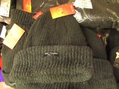 5 X Chunky Knit Fleece Lined Heat Insulate Tog 1.7 Hats RRP £9.99 each all new with tags