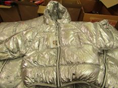 Childs Padded Silver Jacket age 4-5 yrs RRP £30 new in packaging