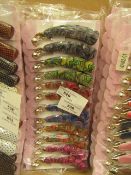 12 x  Decorative Hair Banana Hair Claws RRP £3.50 each @ Claire's Accessories new see image for