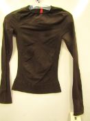 Spanx on Top & In Control Bittersweet Classic Long Sleeve Scoop Neck Top size S (8/10) RRP £29.99 on