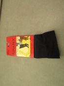 3 x Spanx by Sara Blackely Two-timin Reverserible Black/Midnight Trouser Socks one size RRP £8