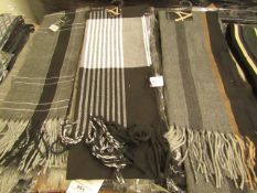 3 X Mens Accessories Scarves,100% Acrylic RRP £9.99 each new with tags