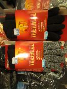 4 X Pairs of Heat Insulator Thermal Gloves Tog Rating 2.3 Extra Thick Yarn, all new in packaging