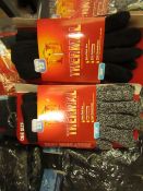 4 X Pairs of Heat Insulator Thermal Gloves Tog Rating 2.3 Extra Thick Yarn, all new in packaging