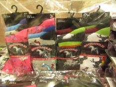 12 X Pairs of Ladies Sockaholic Design Socks size 4-7 new in packaging