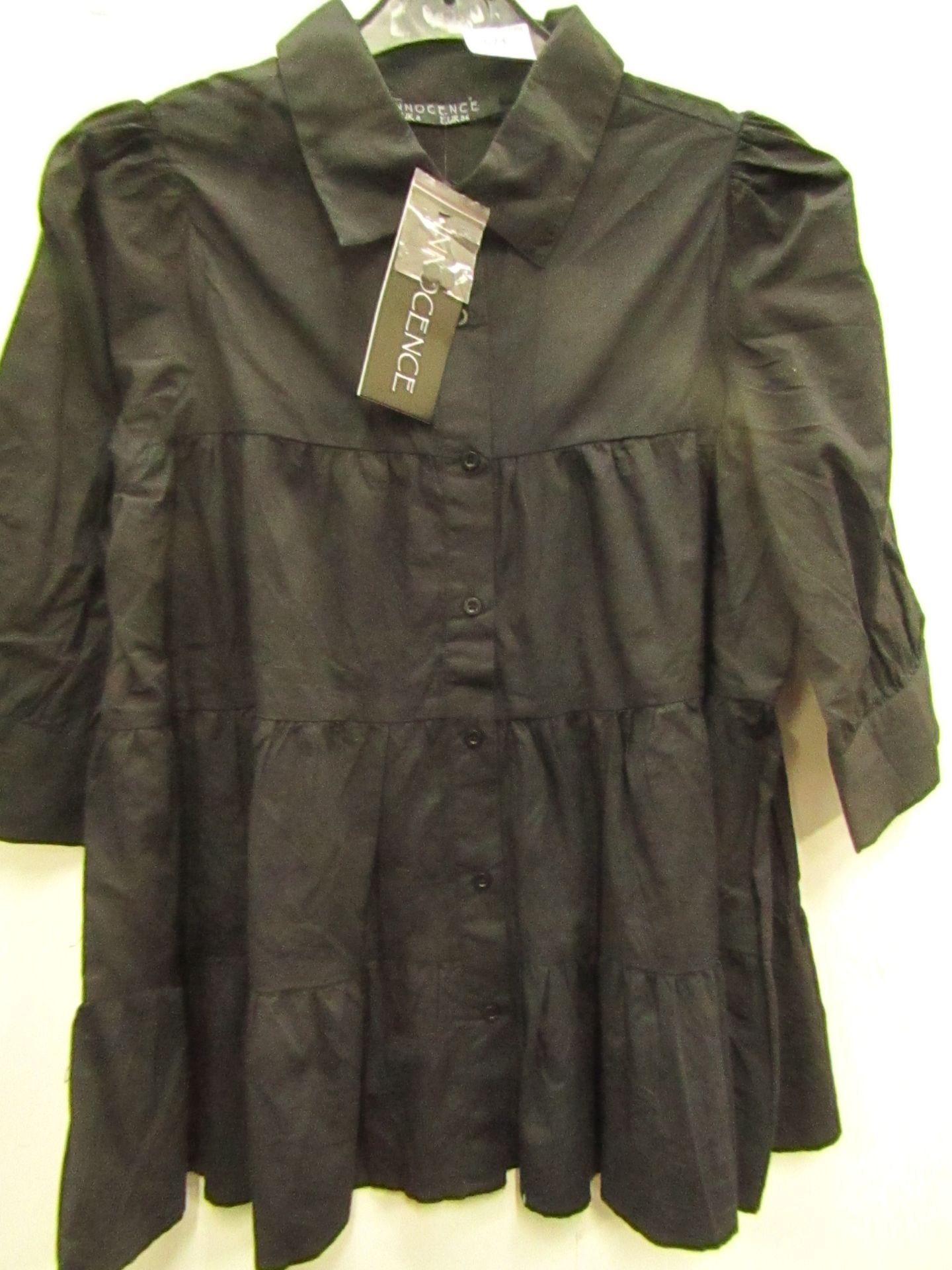 Innocence Ladies Black Blouse size 8 new with tag