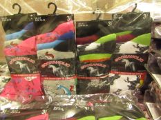 12 X Pairs of Ladies Sockaholic Design Socks size 4-7 new in packaging